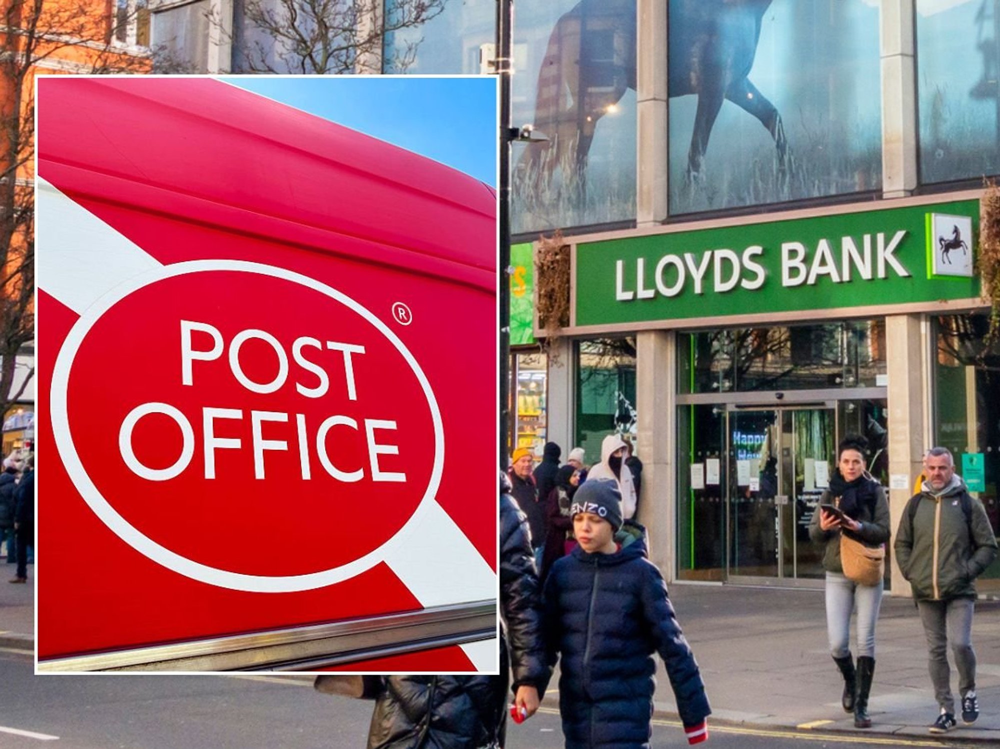 Lloyds Bank and Post Office van