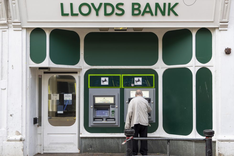 Lloyds bank branch with ATM in pictures