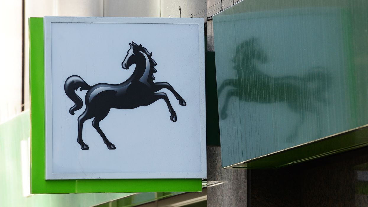 Lloyds Bank logo outside branch