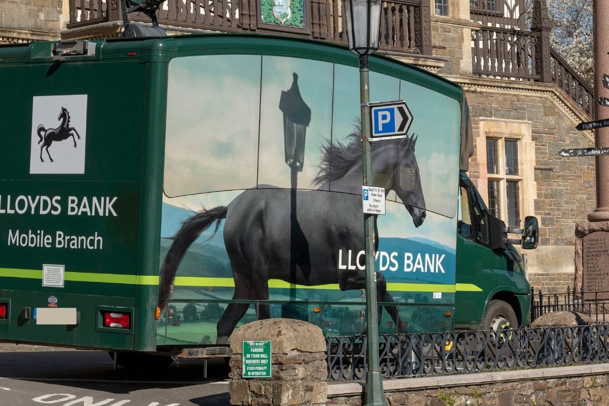 Lloyds Bank mobile banking van