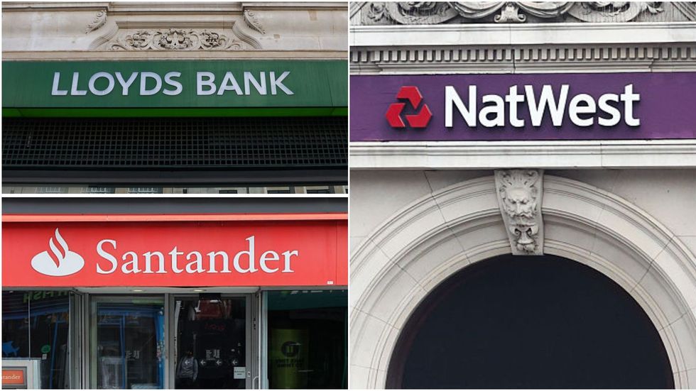 Lloyds Bank, NatWest and Santander