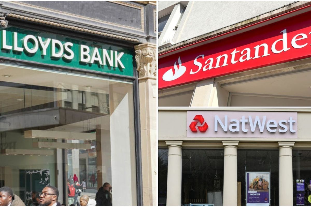 Lloyds Bank, Santander, NatWest bank branches
