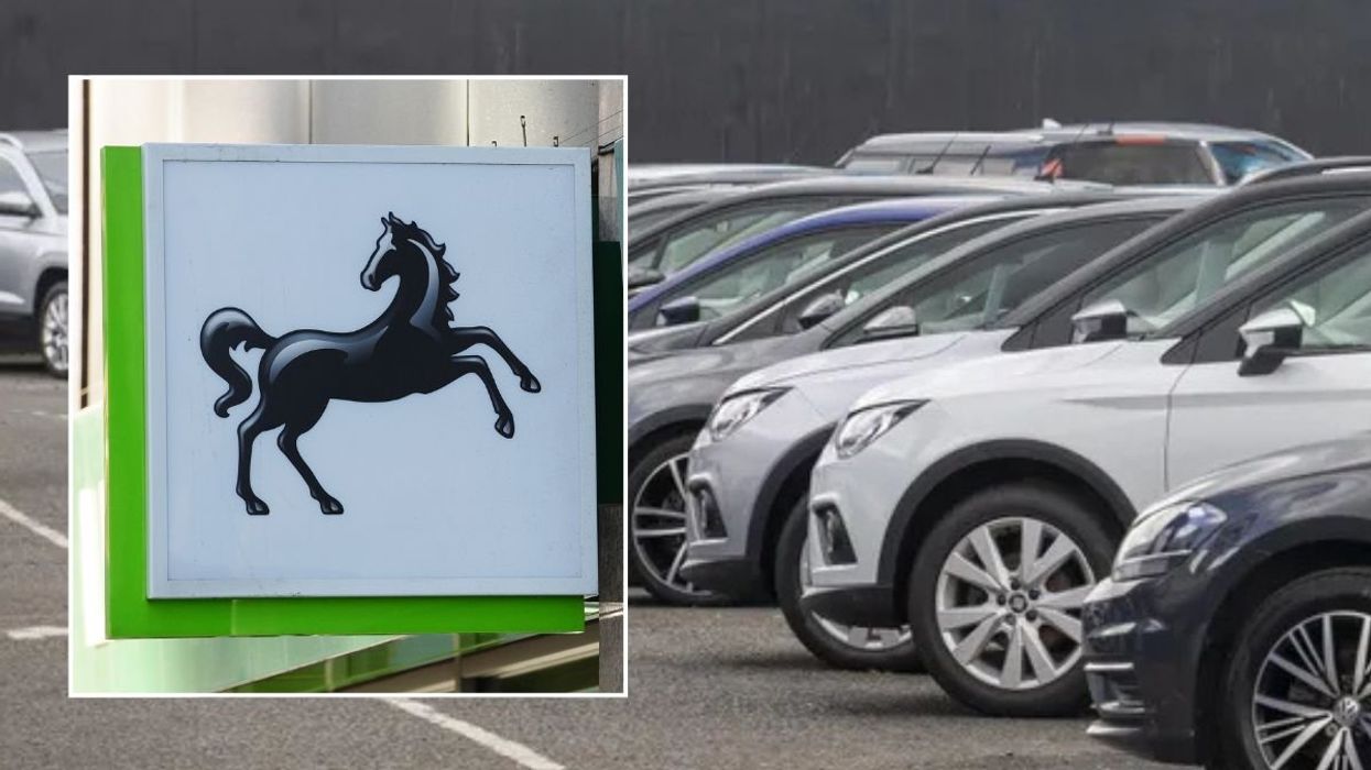 Lloyds Banking Group and a car sales forecourt