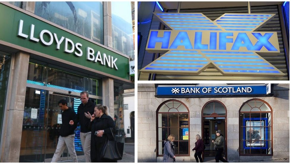 Lloyds, Halifax and Bank of Scotland branches