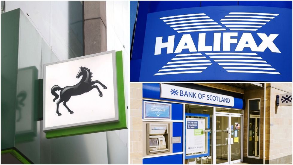 Lloyds, Halifax and Bank of Scotland branches