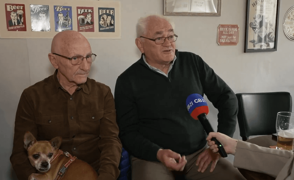 Local residents at the Great Harwood speak to GB News