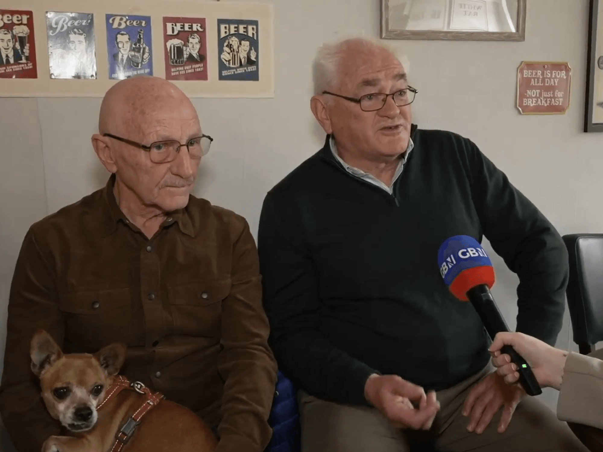 Local residents at the Great Harwood speak to GB News