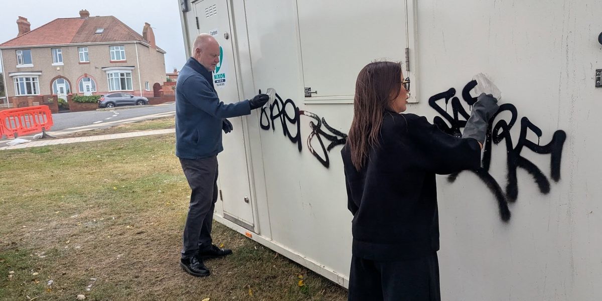 NextImg:Local residents band together to clean up war memorial after 'deplorable' vandals tear up site