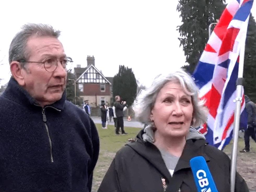 Locals Dave and Jan laid into the Government, auccsing Labour of compromising their loved ones' safety at a Crowborough protest