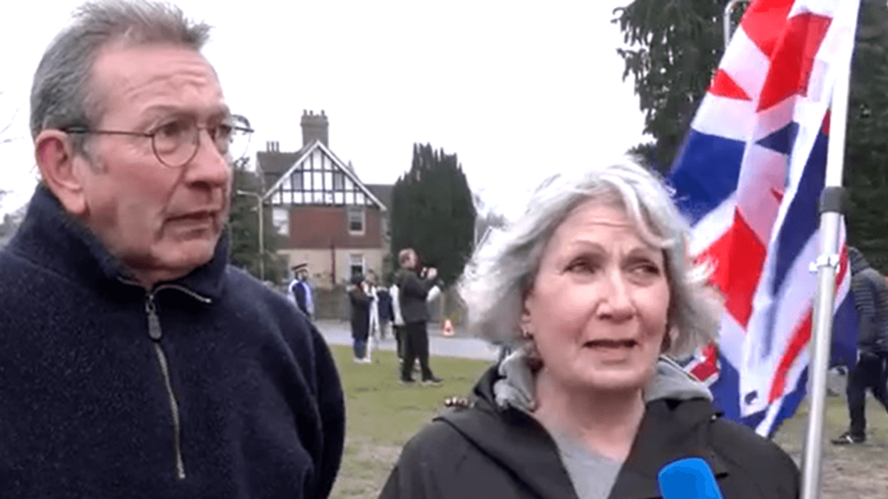 Locals Dave and Jan laid into the Government, auccsing Labour of compromising their loved ones' safety