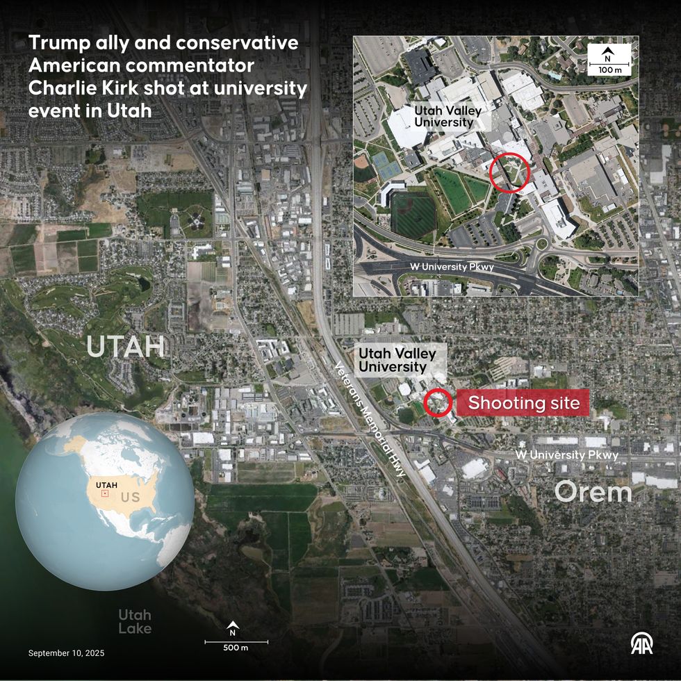 Location of Charlie Kirk's shooting