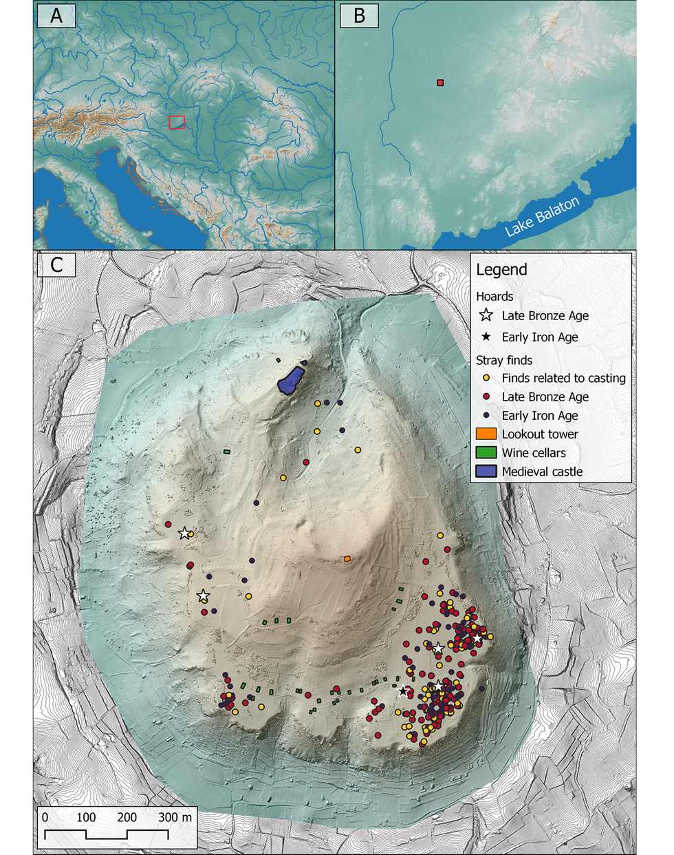 Location of the research area (A) and Soml\u00f3 Hill (B\u200b