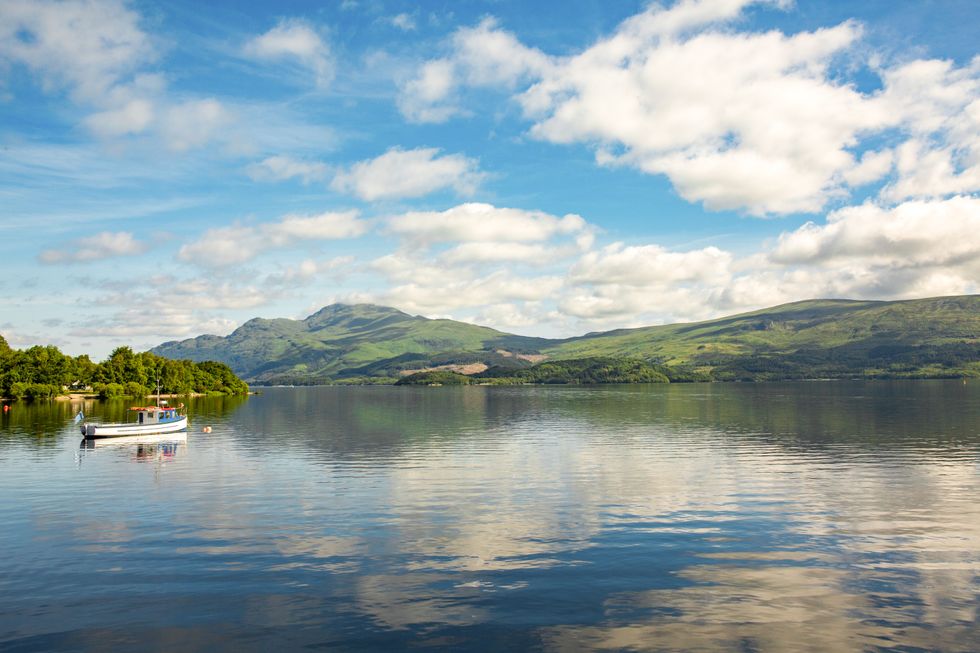 Loch Lomond with Ben Lomond in background