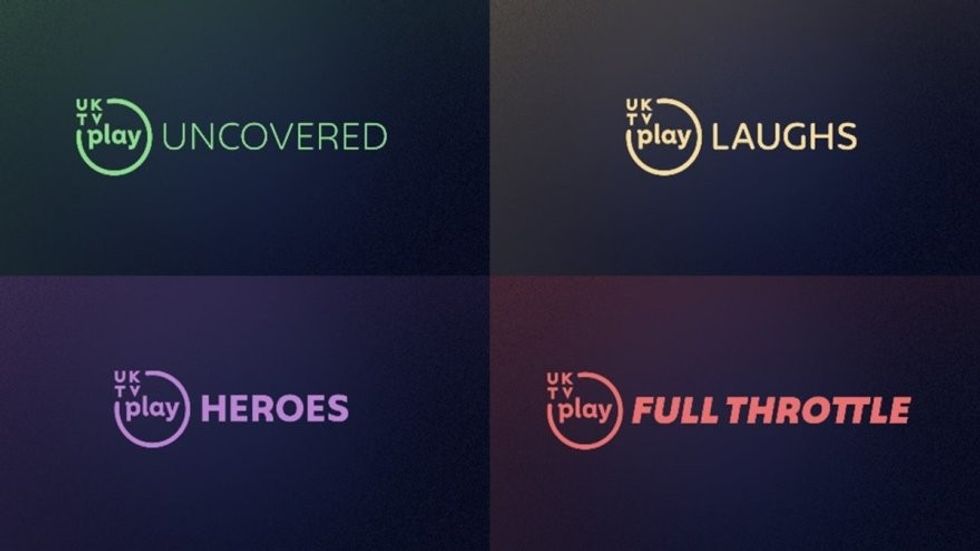 logos for uktv FAST channels launched last summer