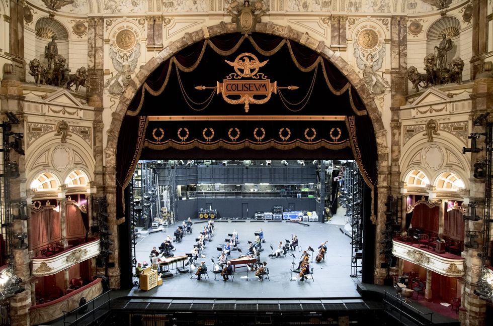 London Coliseum rehearsal
