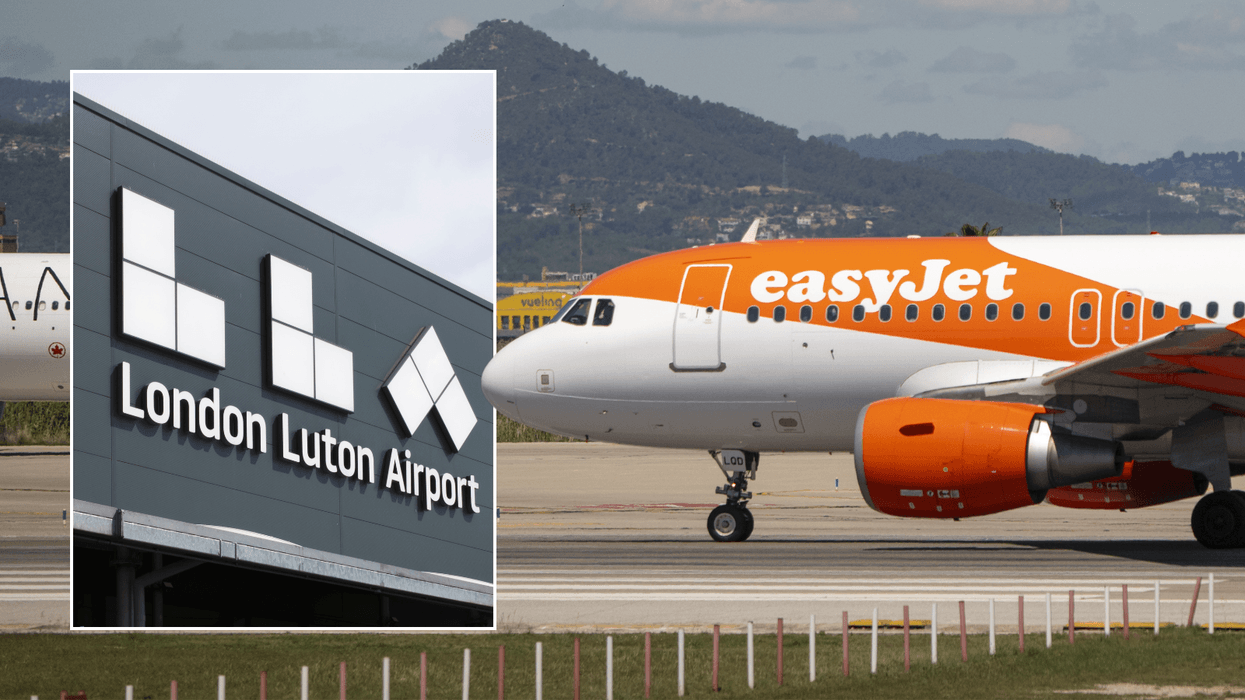 London Luton Airport; easyJet plane