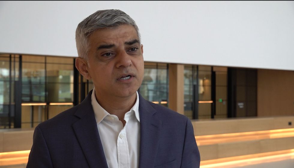 London Mayor of London Sadiq Khan at the launch of the Transport for London (TfL) consultation on the expansion of the London ultra low emission zone ULEZ London-wide
