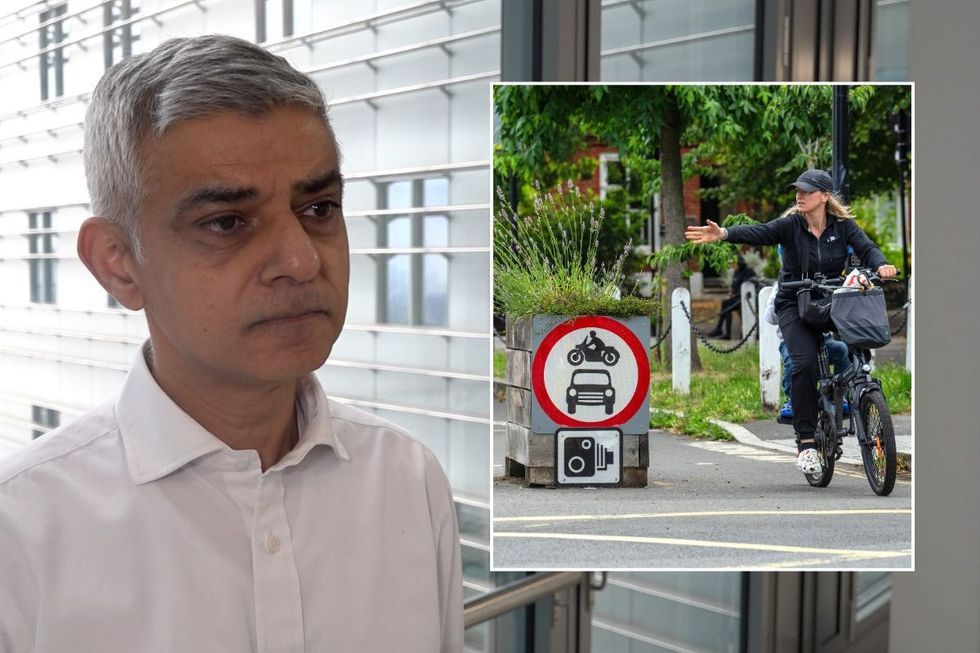 London Mayor Sadiq Khan and a Low Traffic Neighbourhood