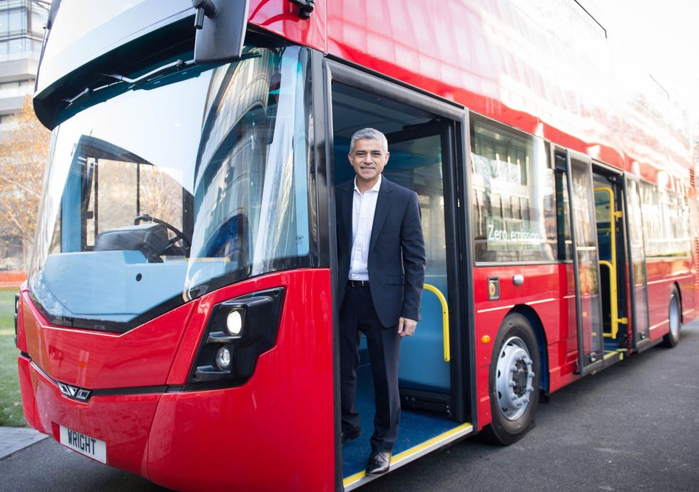 London Mayor Sadiq Khan has praised the rollout of electric buses across London