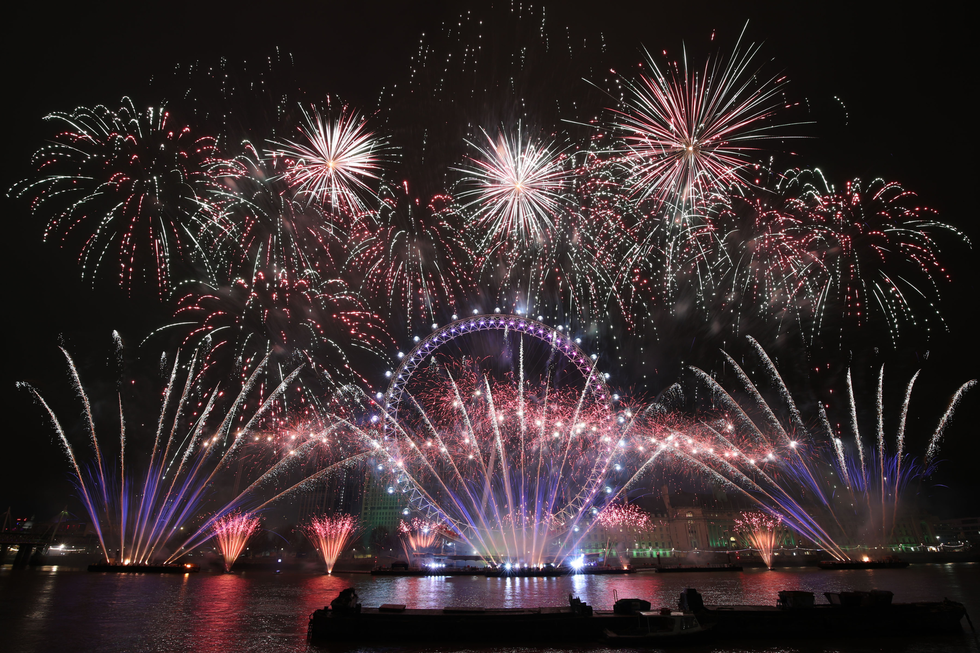 London New Year fireworks