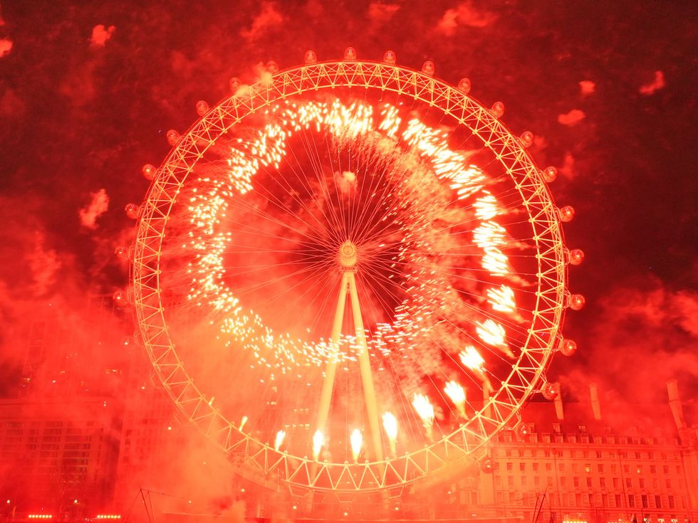 London NYE fireworks