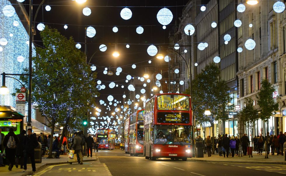 London Oxford Street Christmas lights