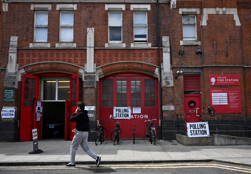 London polling station