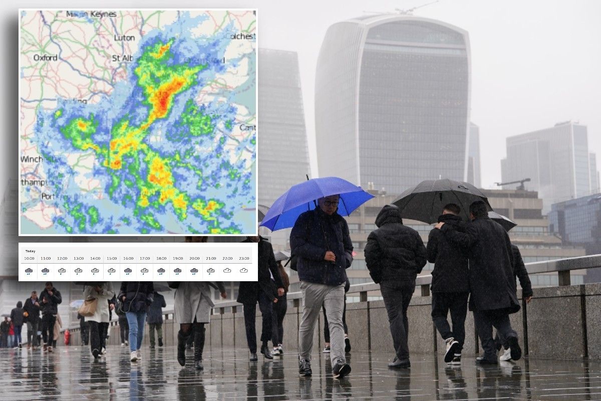 London rain and weather map