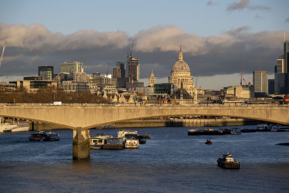 London sunny evening