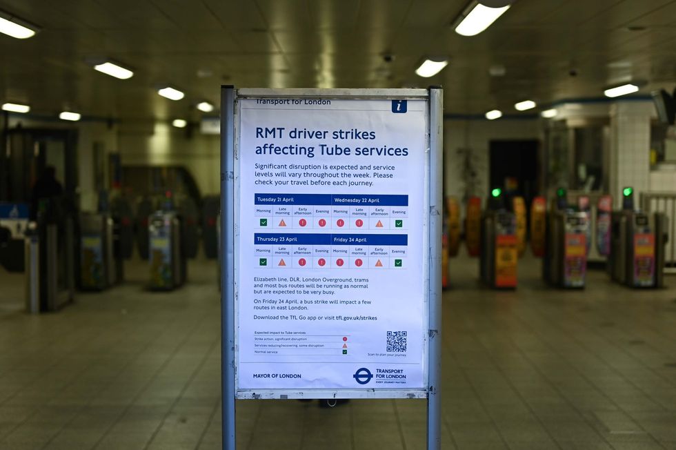London Tube strike details