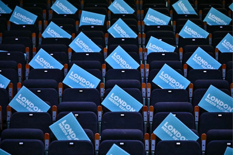 London\u2019s Calling, Up the Junction, and Waterloo Sunset were among the top capital hits that blared through the speakers as attendees waited in anticipation for Nigel Farage and Laila Cunningham to take to the stage