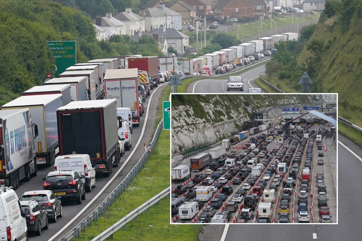 Long delays on the approach to the Port of Dover