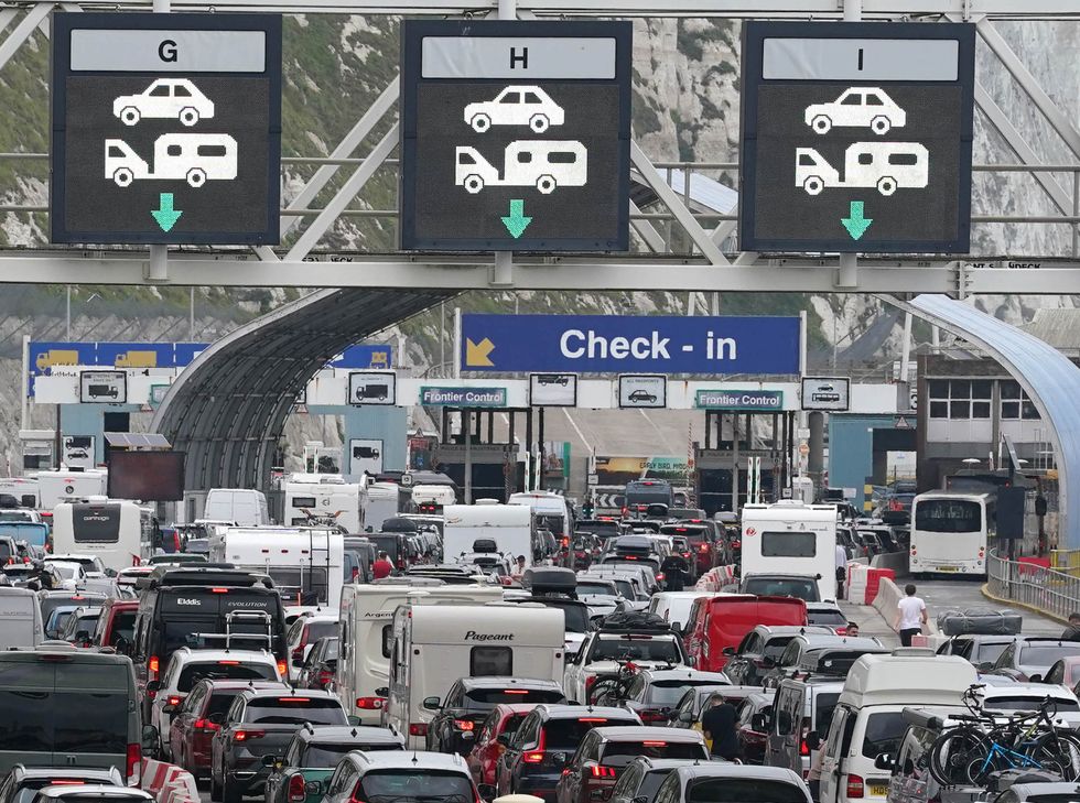 Long delays on the approach to the Port of Dover