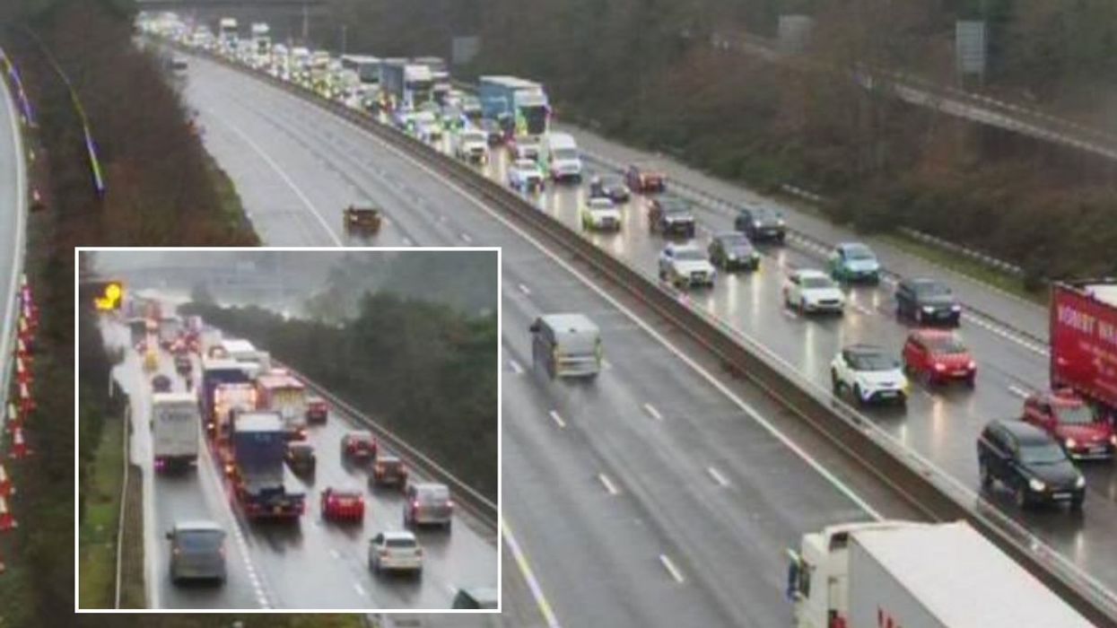 Long delays remain on the M3 in Surrey this morning