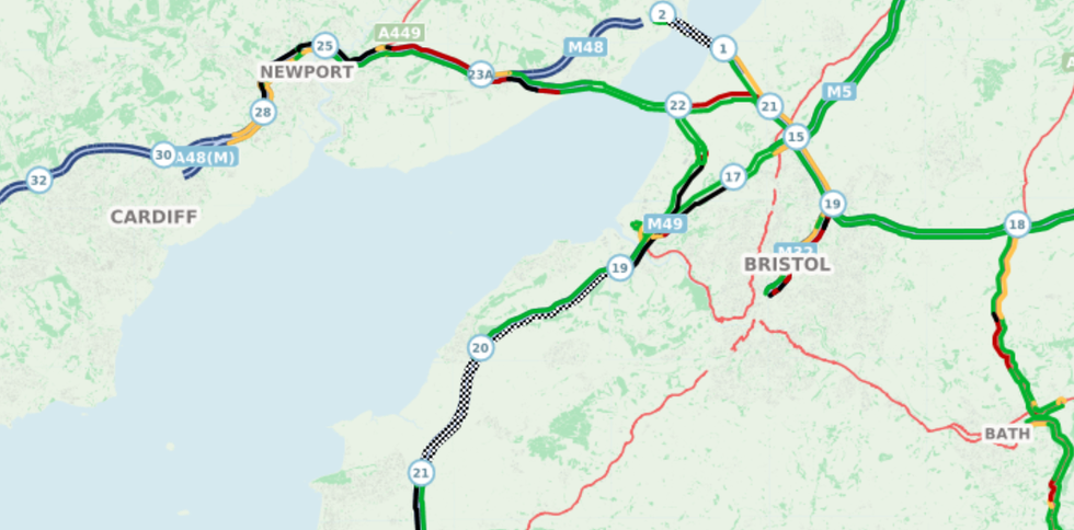 Long delays remain on the M5 following the incident