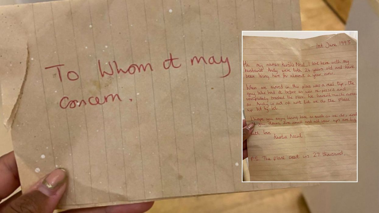 Long-lost letter found hidden in flat after 32 years as owner reunited