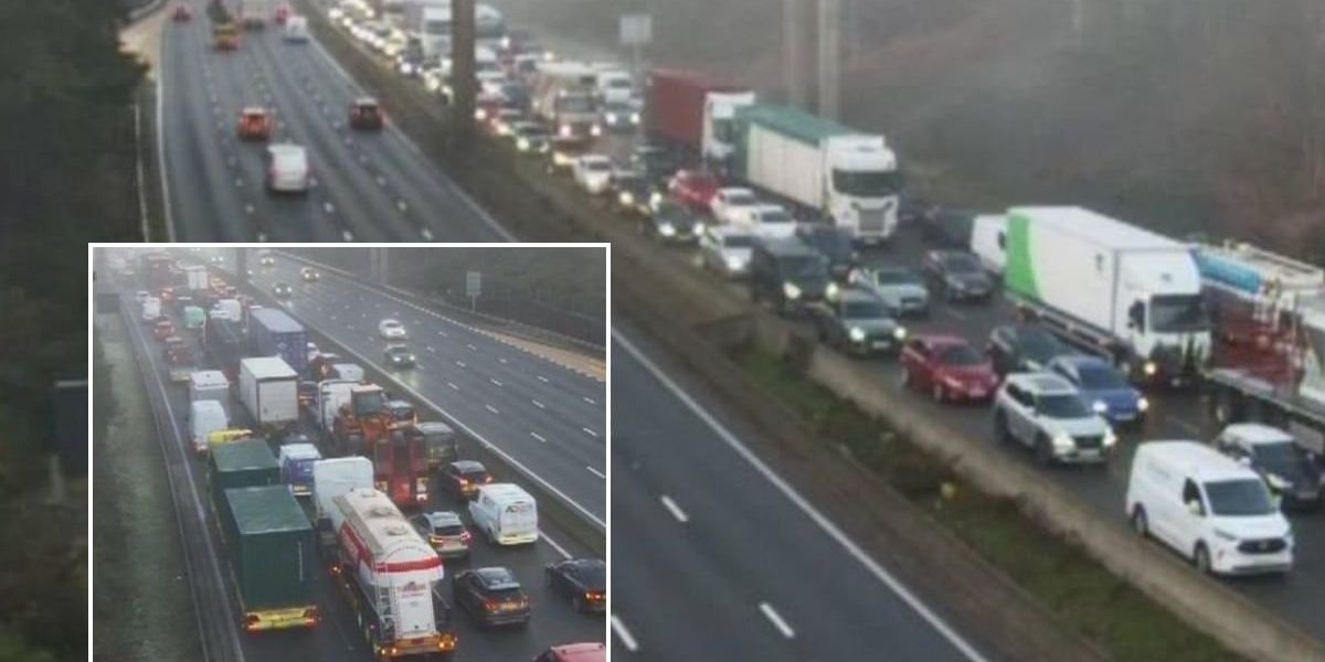 Lorry carrying ‘electrical waste’ causes huge fire as drivers face ‘large volumes of smoke’ Lorry carrying ‘electrical waste’ causes huge fire as drivers face ‘large volumes of smoke’