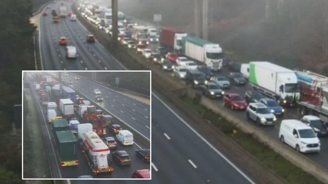 Long traffic delays on the M3