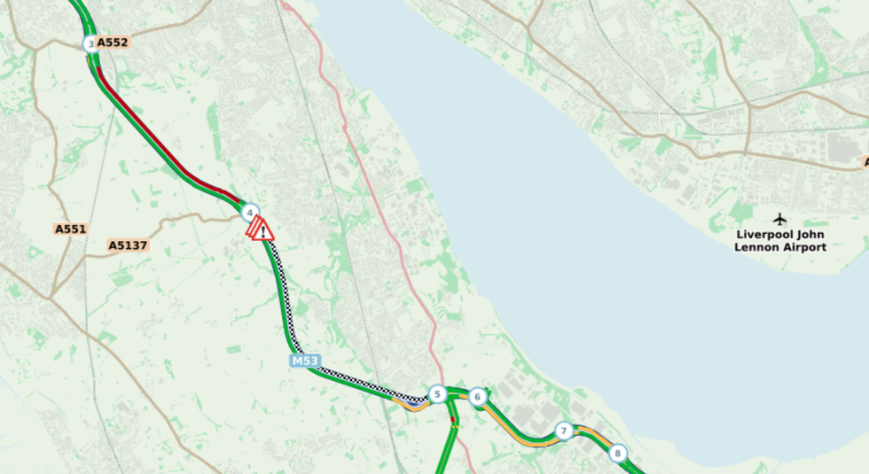 Long traffic delays remain on the M53 this afternoon