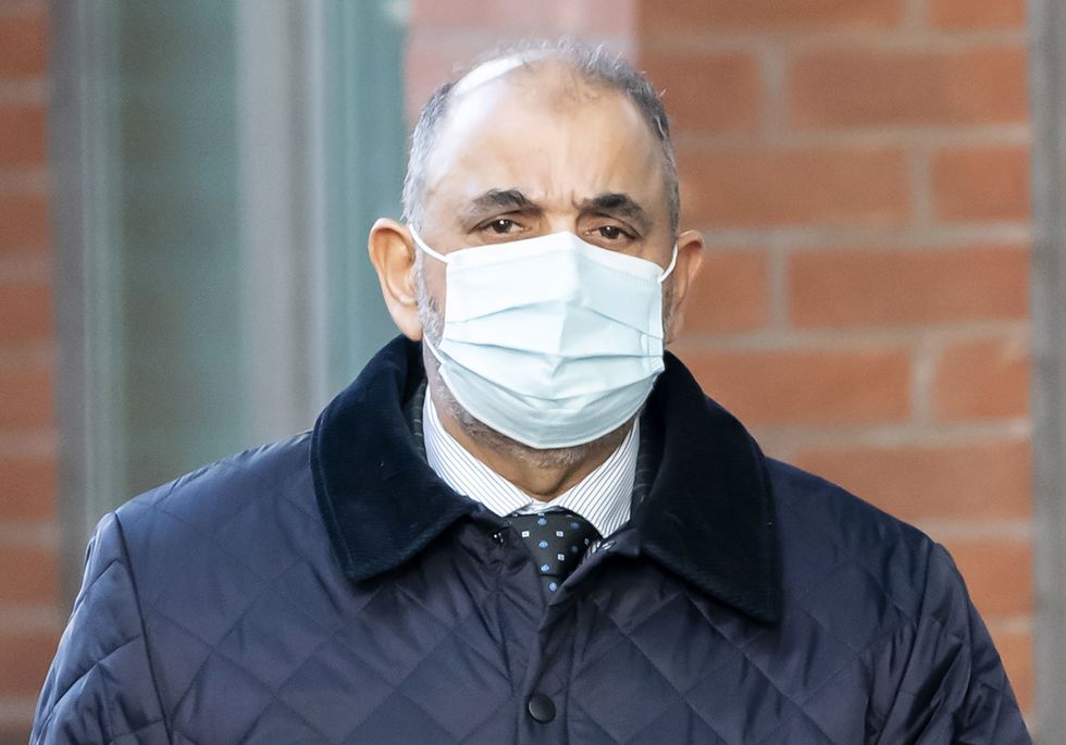 Lord Ahmed arriving at Sheffield Crown Court to be sentenced after being found guilty of sex assaults against two children more than 40 years ago. Picture date: Friday February 4, 2022.
