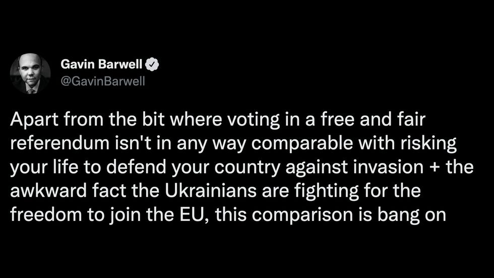 Lord Barwell criticised the PM's comments on Twitter