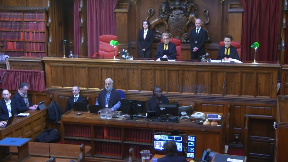 Lord Chief Justice, Dame Sue Carr, during a live broadcast at the Court of Appeal