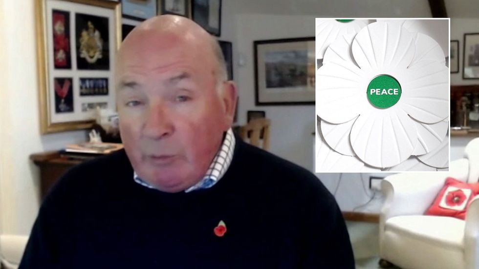 Lord Dannatt, white poppy