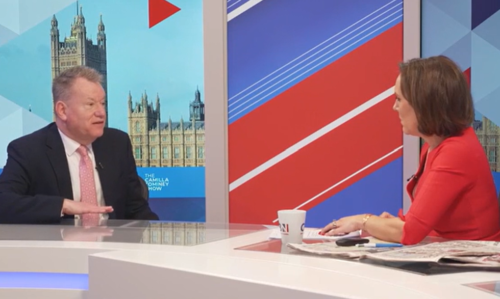 Lord David Frost and Camilla Tominey