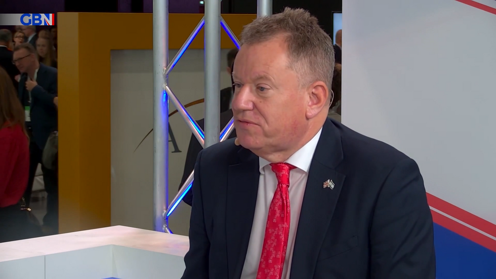 Lord David Frost speaks to GB News at the ARC Conference