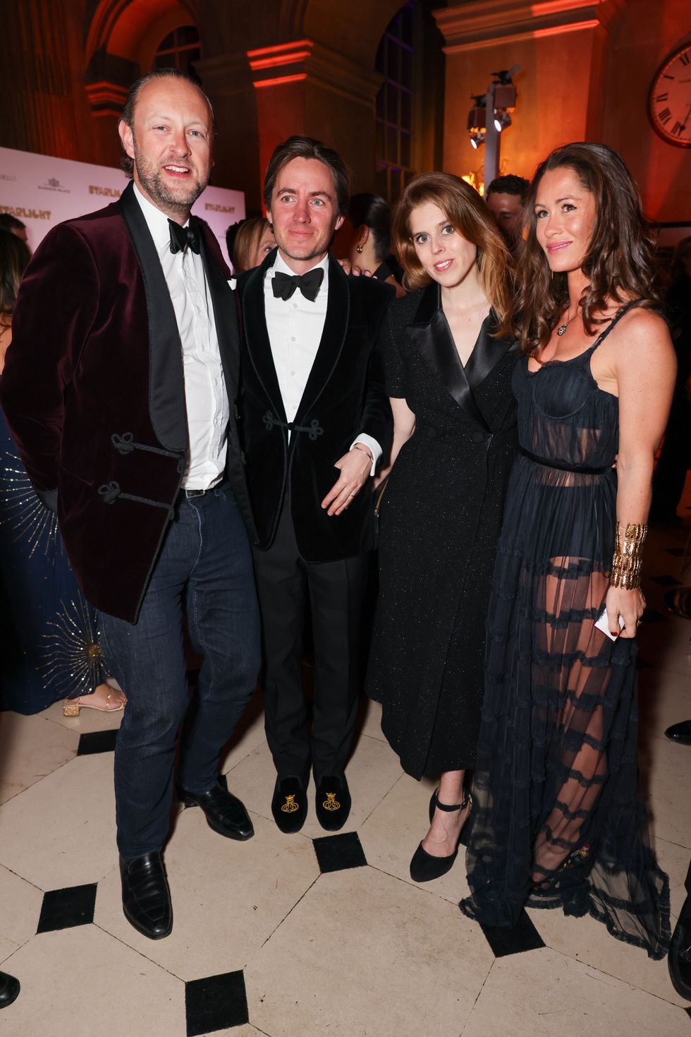 Lord Edward Spencer Churchill, Edoardo Mapelli Mozzi, Princess Beatrice and Lexi Bowes-Lyon
