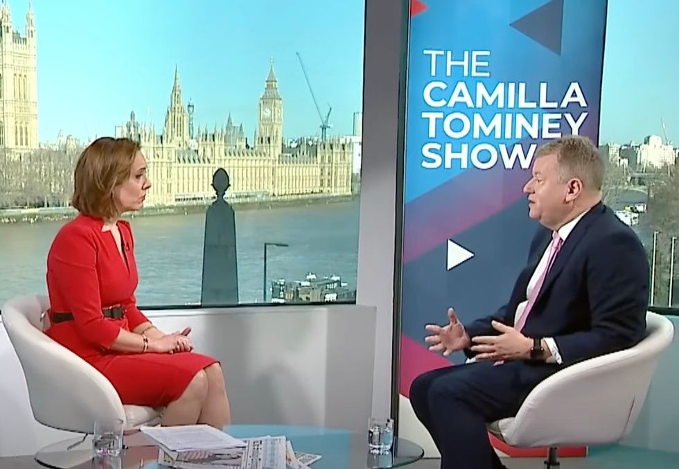 Lord Frost told Camilla Tominey that EU law could not continue to apply in Northern Ireland