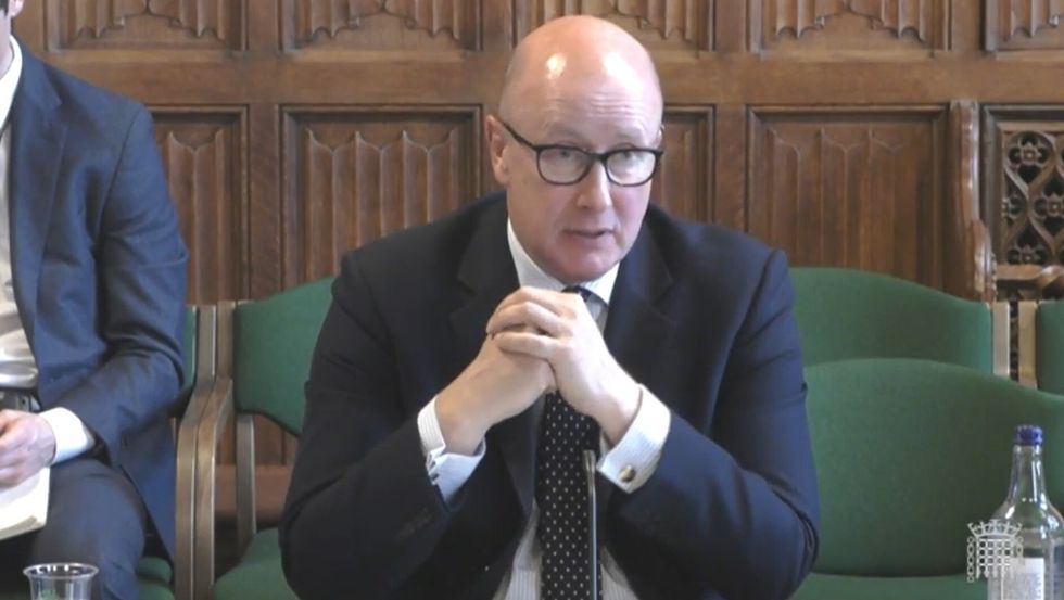 Lord Geidt, Boris Johnson's adviser on ministerial interests giving evidence to the Commons Public Administration and Constitutional Affairs Committee in London, on the subject of the Independent Adviser on Ministers' Interest. Picture date: Tuesday June 14, 2022.