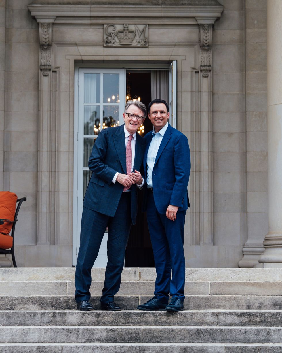 Lord Mandelson and Anas Sarwar