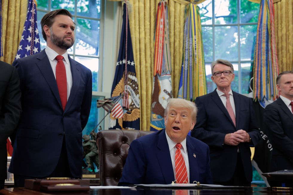 Lord Mandelson and Donald Trump